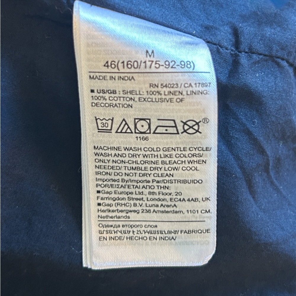 Women’s Banana Republic Navy (Dark Chambray) Embroidered Dress Size Medium - Picture 7 of 7